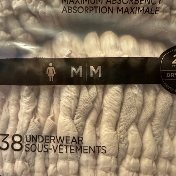 Depend Women's Maximum Absorbency Underwear - Pink. Open package of 25 - Picture 3 of 7